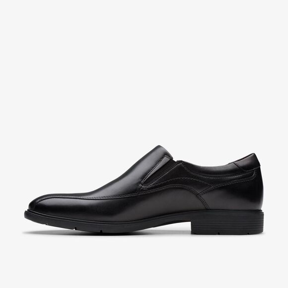 Clarks Escalade SZ 9.5 Cushion Ortholite Black Leather SlipOn Loafer Shoes Men main image 5